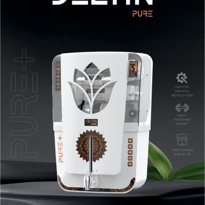 Deltin Pure+ RO Water Purifier – 7-Stage RO + UV + TDS + Alkaline + Copper Purification (10L)