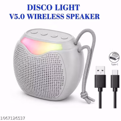 Portable Wireless Bluetooth Grey Karaoke Systems Speaker With Long Lasting 800mAh Battery & Powerful Sound