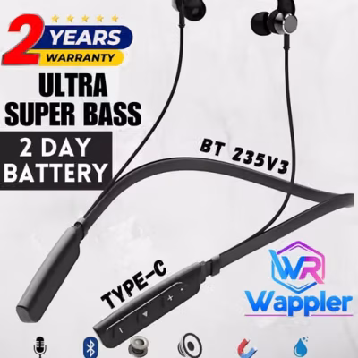 BT 235V3 Black Bluetooth Neckband
