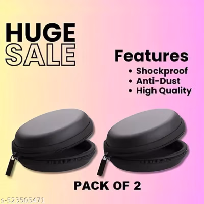2 Pcs – Headphone Pouch , Earphone Cover