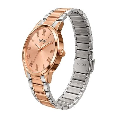 Premium Men’s Wristwatch Features a Sleek Rose Gold