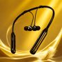 Gold Coloured Bluetooth Neckband Wireless Earphones
