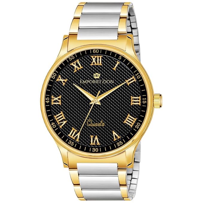 Watch for Men Premium II Two Tone - Golden & Silver