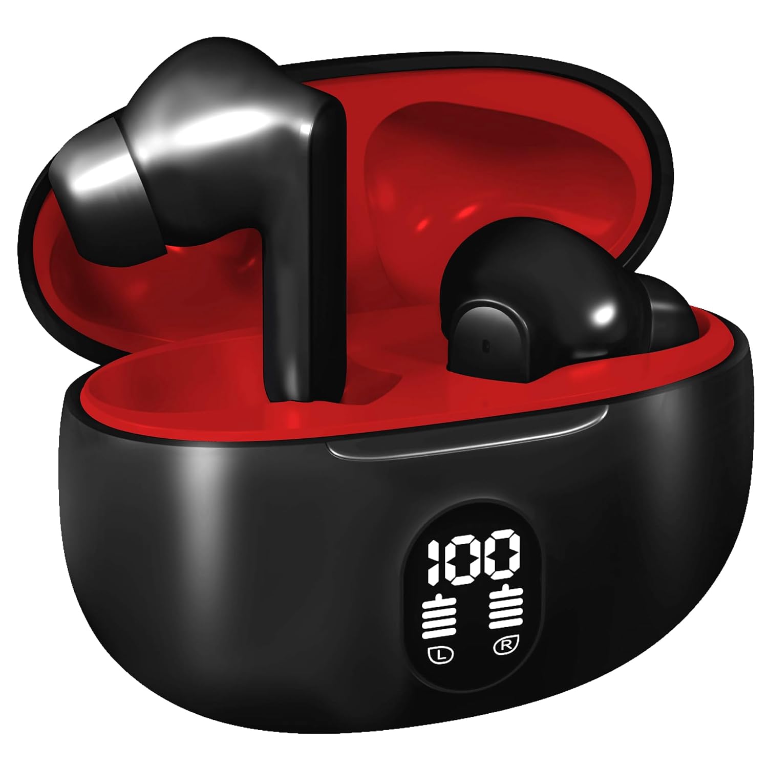 Kratos Cube Ear Buds Wireless with 30H Playtime, Noise Isolation & Clear Calls, Bluetooth Earbuds with Voice Assistant, Ear Buds with Bluetooth V 5.3 & with Type C Fast Charging, IPX4 TWS Earphones