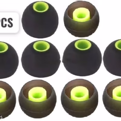 Hybrid Silicone Tips 10 PCS – Medium Size – Green