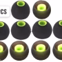 Hybrid Silicone Tips 10 PCS - Medium Size - Green