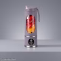 Purple Portable Blender Bottle with Clear Oval Window for Kitchen Drink Preparation