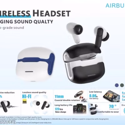 TWS AIRBUDS X Bluetooth Wireless Earphones with Stereo Music Audio, Deep Bass Sound, Voice Communication, FAST Pairing, Stable Wireless Connection, Fast Charging and Handy Case @20
