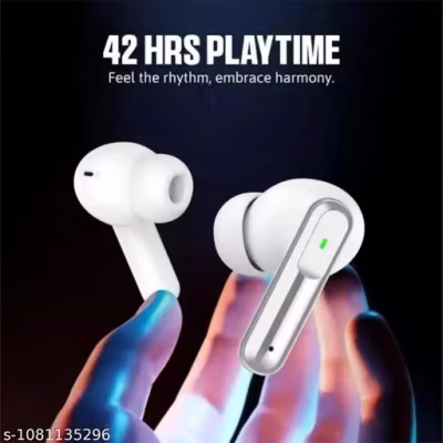 White-151 FAST CHARGING 3 Days Backup,High Quality Sound,Pure Bass bluetooth neckband wireless headphone earbuds true wireless tws N142