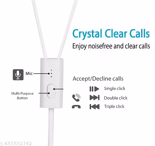 Wired Earphones with Premium Audio Clarity – Ideal for Study & Work - Image 2