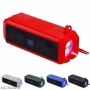Bass Vibe RGB Bluetooth Speaker – Dual 5W Drivers, Music Sync Lights, TF/USB Support & Strap