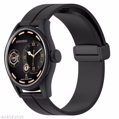Chronograph Analogue Silicone Magnetic Strap Date Function watch for Men