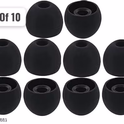 10 Pieces (5 Pairs) Replacement Earbud Ear Tips Earphone